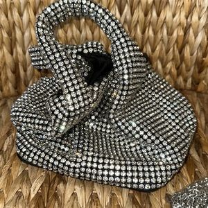 New Clear Rhinestone Small Party Evening Bag